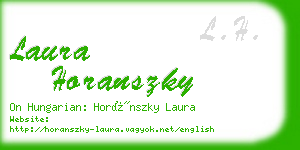 laura horanszky business card